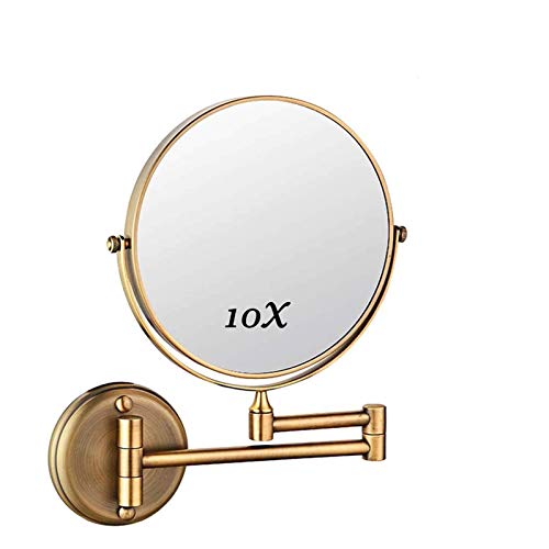 BIQSYVTM Meuble de Salle de Bain, Meuble-lavabo Double Face de 20,3 cm avec Rotation à 360 °, Parfait for Une Coiffeuse de Chambre ou Un Meuble de Salle de Bain.(Antique Color)