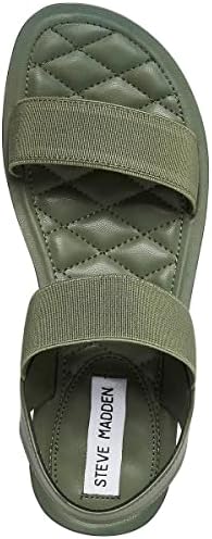 Steve Madden Women's Randie Flat Sandal, Olive, 6.5 | Image 3