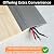 1/2" to 3/5" Height Threshold Ramp - Rubber Threshold, Floor Transition Strip, Door Strip, Wheelchair Ramp, Carpet to Tile Strip (Gray Oak Ash, 40 inches)
