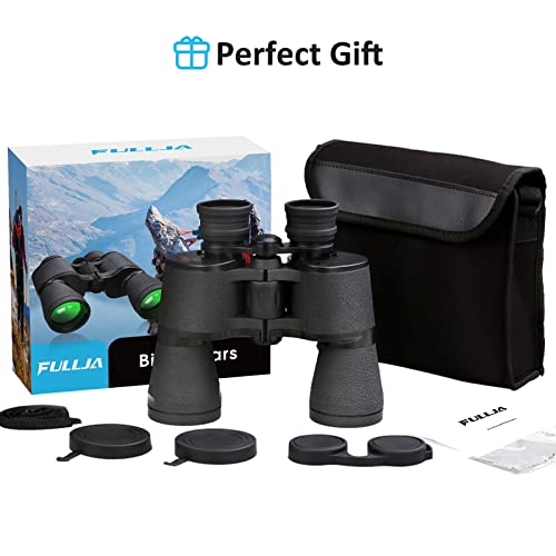 Fullja 20X50 Waterproof Hd Binoculars - Lightweight Binoculars For Adults, Super Bright Large View Binoculars With Clear Low Light Vision For Bird Watching, Concerts, Travel, Hiking, Outdoor Sports #TOP5