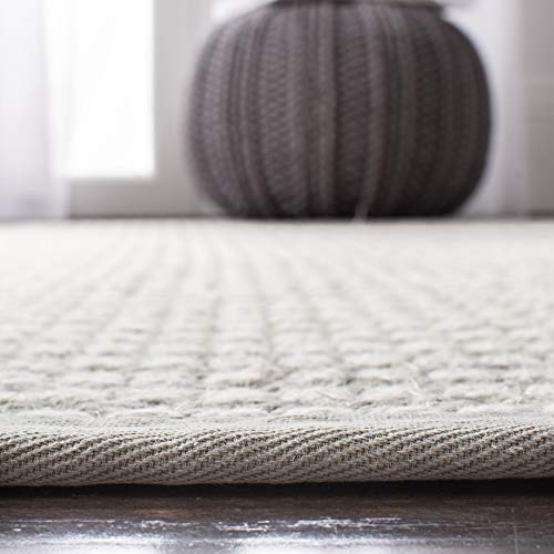 Safavieh Palm Beach Collection Accent Rug - 3' X 5', Silver & Ivory, Hand-Knotted Sisal & Wool, Ideal For High Traffic Areas In Entryway, Living Room, Bedroom (Pab615G) #TOP16