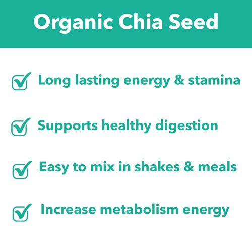 Organic Ground Flax Seed, 8 Oz - Great Source Of Omega 3,6,9, Dietary Fibers, Lignans, And Protein, Weight Management And Diet Support, Non-Gmo, Gluten Free (Chia) #TOP5