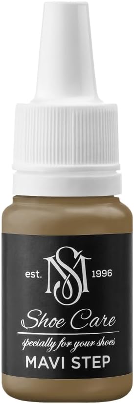 Universal Leather Dye - NCS S 6020-Y10R Rich Corinthian Umber - High Coverage Leather Paint for Shoes, Bags, Canvas & Sneakers by MAVI STEP - 0.34 fl oz / 10 ml