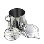 Ruluti Vietnamese Coffee Filter Stainless Steel Coffee Pot Drip Infuse Cup Brewing Teapot No Need Paper Drip Coffee Pot Machine Filter