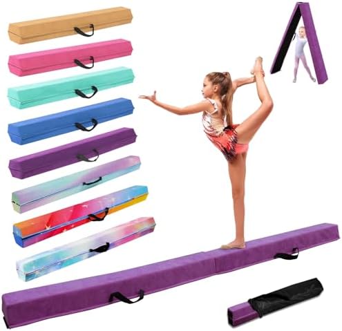 Viga de Equilibrio Gimnasia 300 cm, Barra de Gimnasia Plegable Po...