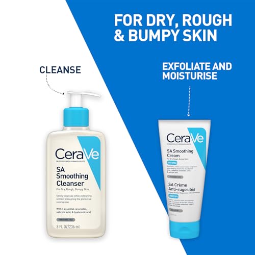 Image of CeraVe SA Smoothing Cream | Exfoliating and Skin Smoothing Cream for Rough, Dry & Bumpy Skin with Salicylic Acid & Ceramides | Dermatologist Recommended, 177ml