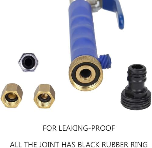Jethose Pressure Washer,Jet Nozzle High Pressure Washer Tools,Pressures Washers Lances Wands,with 2 Different Nozzles & Hose Quick Connectors,for Lawn,Garden,Cars,Driveways,Windows (Blue) — view 4