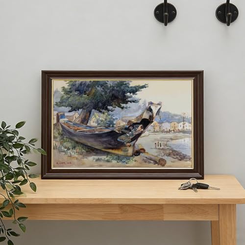 Impression sur toile canoë de guerre Emily Carr tableau 20x30 cm