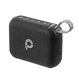 サンワダイレクト スピーカー Bluetooth 防水 IPX7 6W出力 最大24時間再生 microSDカード対応 複数台接続対応 マイク搭載 USB-C充電式 ワイヤレススピーカー ダークグレー 400-SP125DG