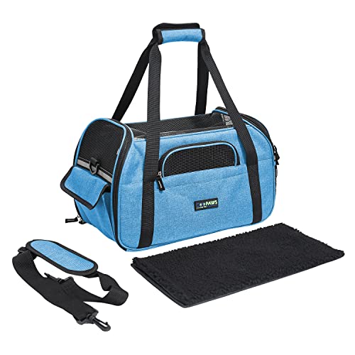 Jespet Soft-Sided Kennel Pet Carrier For Small Dogs, Cats, Puppy, Airline Approved Cat Carriers Dog Carrier Collapsible, Travel Handbag & Car Seat #TOP3