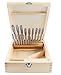 Accusize Industrial Tools 1-13 mm by 0.5 mm High-speed Steel Chucking Reamer Set in a Fitted Case, Set of 25 Pieces, 5500-SB00