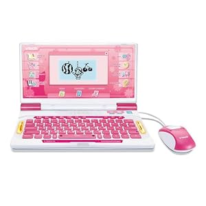 VTech Genius XL Ordi Éducatif Bilingue Rose, Ordinateur Enfant Dès 6 Ans
