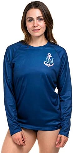HDE Womens Long Sleeve Rash Guard Sun Protection T-Shirt UPF 50 Beach Swim Shirt