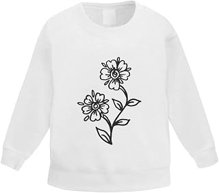 Azeeda 'Flowers' Kid's Sweatshirt/Jumper (3-4 Years) (KW00014305)