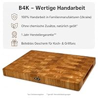 B4K® Schneidebrett aus Eiche Stirnholz 45 × 30 × 4 cm – Ansicht 7