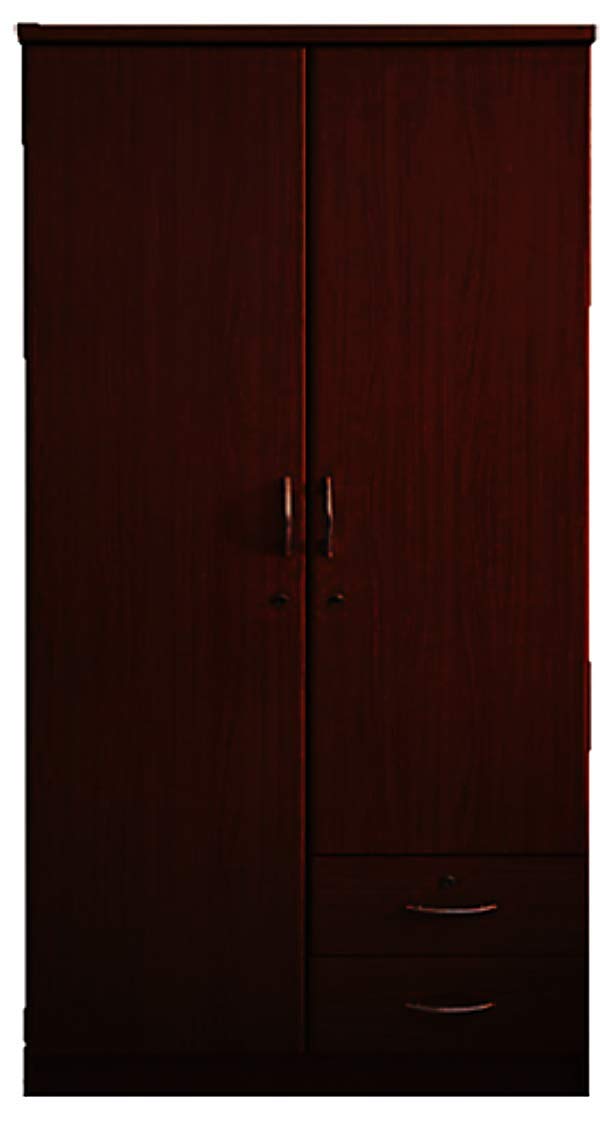 Galaxy Design Double Door Wooden Cabinet With 2 Drawers Wenge Color Size ( L x W x H ) 80 x 55 x 185 cm Model - GDF622.