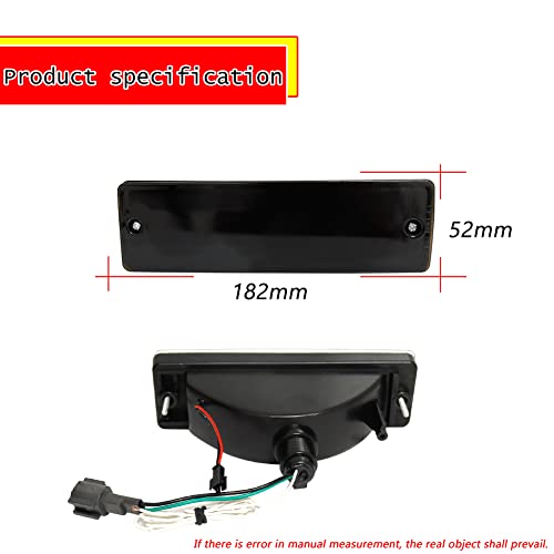 Gtinthebox For 1988-1997 Nissan Hardbody Pickup, 1988-1995 Nissan Pathfinder Front Bumper Turn Signal Drl Daytime Running Light Smoked Lens Amber/White Led Lamp #TOP4