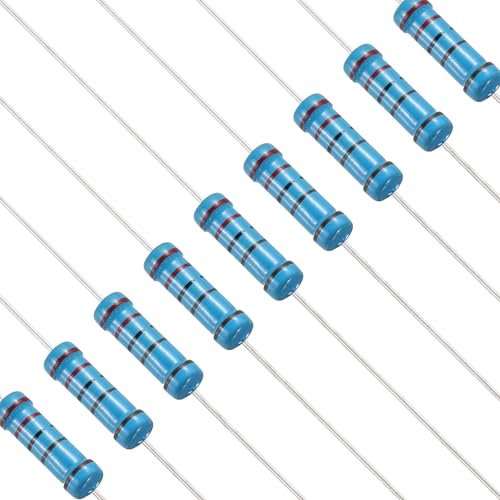 PATIKIL 2.2K Ohm Resistor 50Pcs 2W Metal Film Fixed Resistor Kit 1%