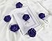 ICBOX Glitter Foam Roses 30 PCS Royal Blue Roses Artificial Flowers Foam Flowers Glitter Roses with Stem Artificial Flowers for DIY Wedding Bridal Bouquet Party Centerpieces Decor(Royal Blue)