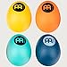 Egg Shakers 4-Piece Pack for All Music with Different Volume Levels — NOT MADE IN CHINA — Durable All-weather, 2-YEAR WARRANTY