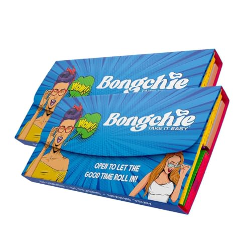 Image of BONGCHIE Double Unbleached Rolling Papers | 100% Natural & Chemical-Free, Ultra-Smooth, Slow-Burning, Eco-Friendly & Biodegradable, Ideal for Tobacco & Herbs (Standard, 1, Pack)