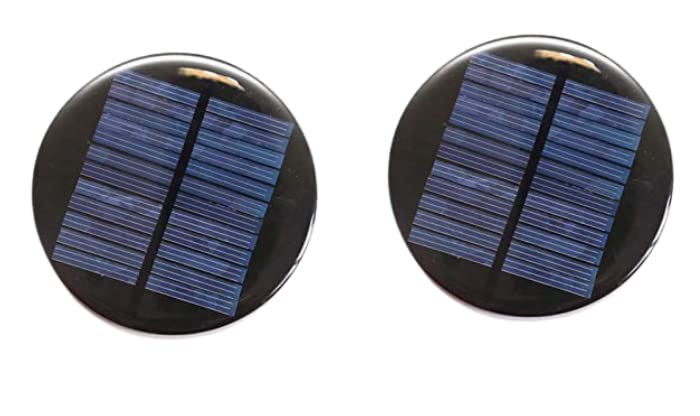 ESPtronics 2 Pcs Mini Solar Panel Cell 80mm Round Square �6V-100 mAh for Science Student-picture-12