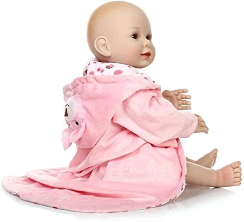 MWKL 50 Cm/20 Zoll Vollsilikon Simulation Wiedergeburt Baby Puppe Mädchen Spielzeug Früherziehung Geschenk, Reborn… – Bild 5