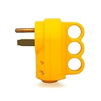 Vista 2 de Veepeak NEMA 6-50P/ 6-30P Reemplazo de enchufe, 30/50 Amp 250 voltios, enchufe de cable de alimentación resistente de 3 clavijas con mango