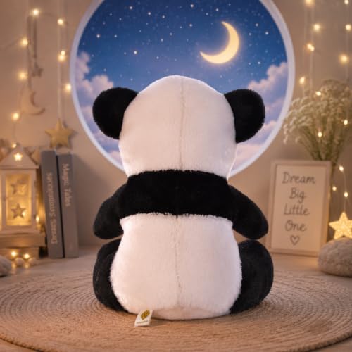 Image of GOLDENHUB Panda Bear, Sweet Expression, and Huggable Size, Ideal Gift for Any Occasion, Perfect Companion for Children 36 CM Sitting (Black & White)