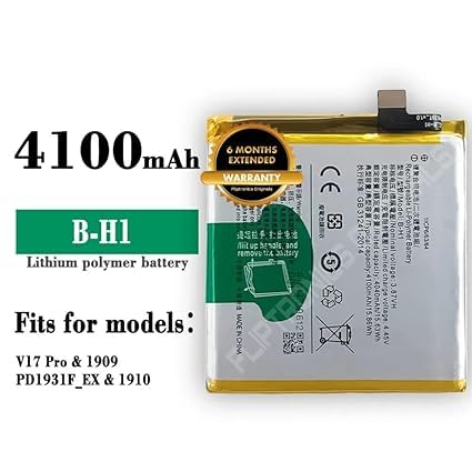 Image of B-H1 Battery for Vivo V17 Pro 1909, PD1931F EX, 1910 Battery with 6 Month Warranty**** (I30)