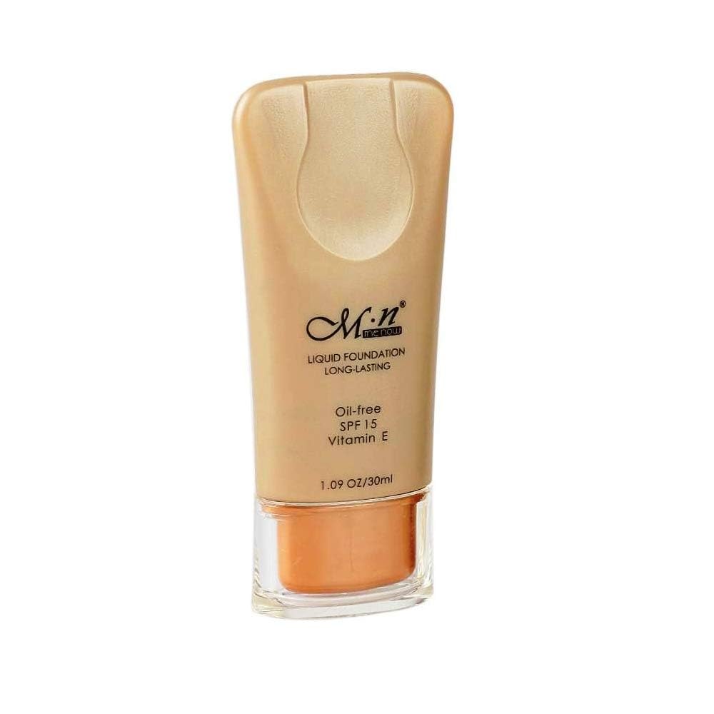 Menow MN Liquid Foundation Long Lasting Oil Free SPF-15 Vitamin E 30ml F08015 (Pack of 1).