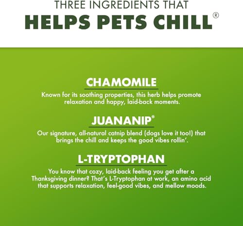 Image of Doggijuana Calming Dog Treats, Chicken 3-Pack | Multi-Benefit, Low Cal | Calming dog treats with catnip, chamomile & L-Tryptophan; natural anxiety & stress relief; low-calorie training reward