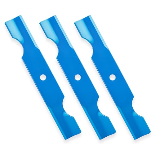 ILONPA 3 Pack 04265400 42" Mower Blades for Gravely ZT 42" Zero Turn Ariens Zoom Series 42 inch Deck Lawn Mower 915159 915161 915171 915233 915323 (Notched High Lift) Replace 1134-9210-01, Blue