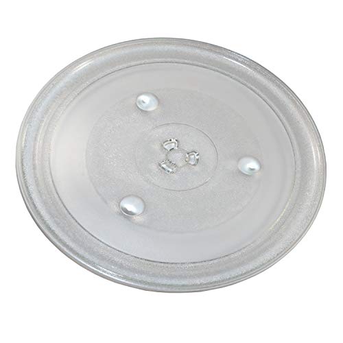 Image of HQRP 12-3 /8 inch Glass Turntable Tray compatible with Hamilton Beach P100N30 P100N30AL P100N30ALS3B HBP100N30ALS3 GA1000AP30P3 EM031MZC-X1 Microwave Oven Cooking Plate 315mm
