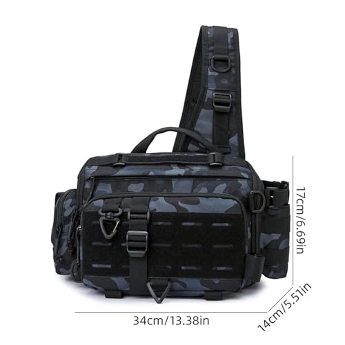 Mochila de camping para caña de pescar que evita cargas pesadas 7
