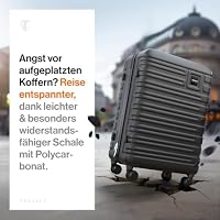 Travely Koffer Groß 67cm L - 60L Innenvolumen - sehr robuster Hartschalenkoffer mit sanften Rollen & TSA Schloss, Reisekoffer, Handgepäck Koffer, Reisekoffer mit Rollen – Ansicht 2