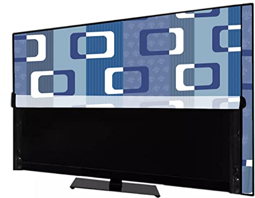 Magic Needle Non Woven 55 Inches Led Tv Cover Compatible for Xiaomai, Lg, Samsung, Redmi, Vw, TCL, Acer All Brands Models, Blue.