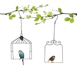 XYADX 2PK Metal Frame Hummingbird Swings and Perches with...