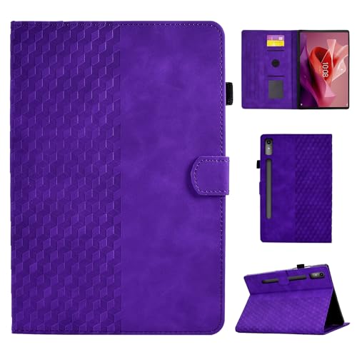 CASAFUNY Case for Lenovo Tab P12 Case 12.7 Inch 2023 Protective Tablet Case Multi-Angle Stand Cover with Auto Wake/Sleep Function for Lenovo Tab P12 2023 Released TB370FU