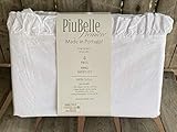 Piu Belle piubelle White Cotton Ruffle King Size Sheet Set King Size 4-pc Set Includes 2 King Size...