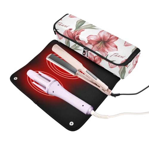 Bolsa de viaje para herramientas de cabello con resistencia al calor miniatura 2