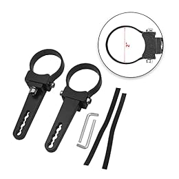 Wsays 2 PCS 2" UTV ATV Roll Bar Light Mount for 2" Round Tube Bar