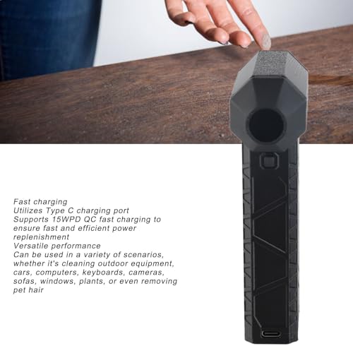 Jet-Gebläse, 130000 U/min Geschwindigkeit Einstellbar, Leistungsstarker, Effizienter Luftzerstäuber, 5600MAh, Hochtemperaturbeständig, Schnell Aufladbar, Tragbares Gebläse