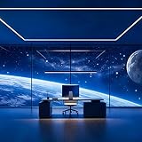 Monitors Facing the Curved Earth