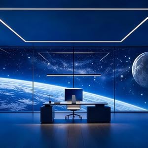 Monitors Facing the Curved Earth