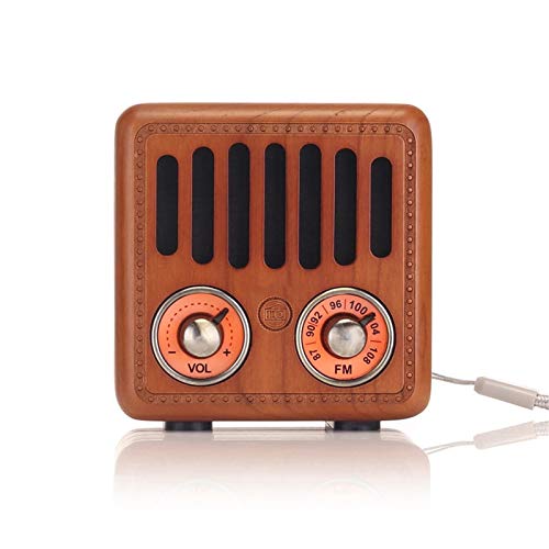 Vintage Radio Retro Bluetooth-Lautsprecher Digitales Internetradio tragbarer FM-Radio-Lautsprecher Old Fashioned Classic Style,A