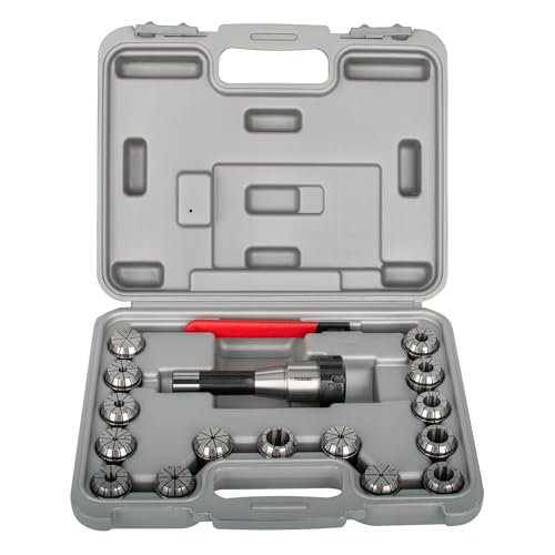 JAHEZYAN R8 Collet Set with 15 PCS ER32 Collets, R8 ER32 Collet Holder Chuck Kit