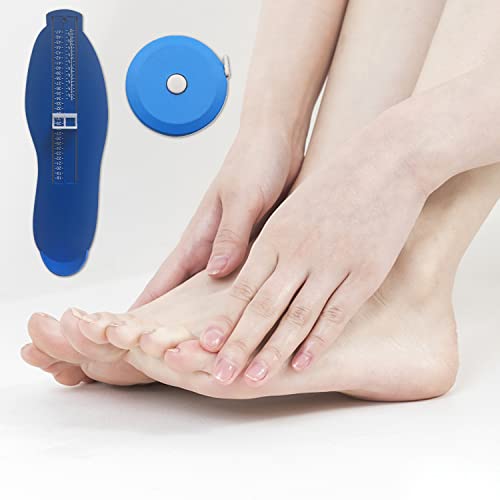 1 misuratore del piede blu e 1 set di metro a