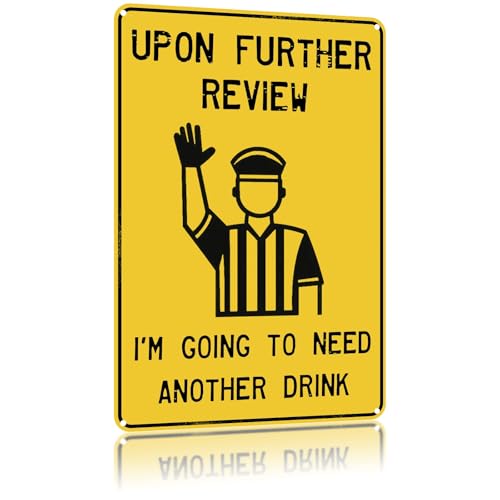 Funny Bar Metal Tin Sign Upon Further Review Retro Aluminum Sign Wall Decor for Home Kitchen Bar Cafe Pub Garden Party 12×16 Inch