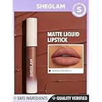 SHEGLAM Matte Allure Liquid Lipstick Long Lasting High Pigment Lipstick Nourishing Sunflower Oil Reduce Lip Care-Naked Brunch - Image 3